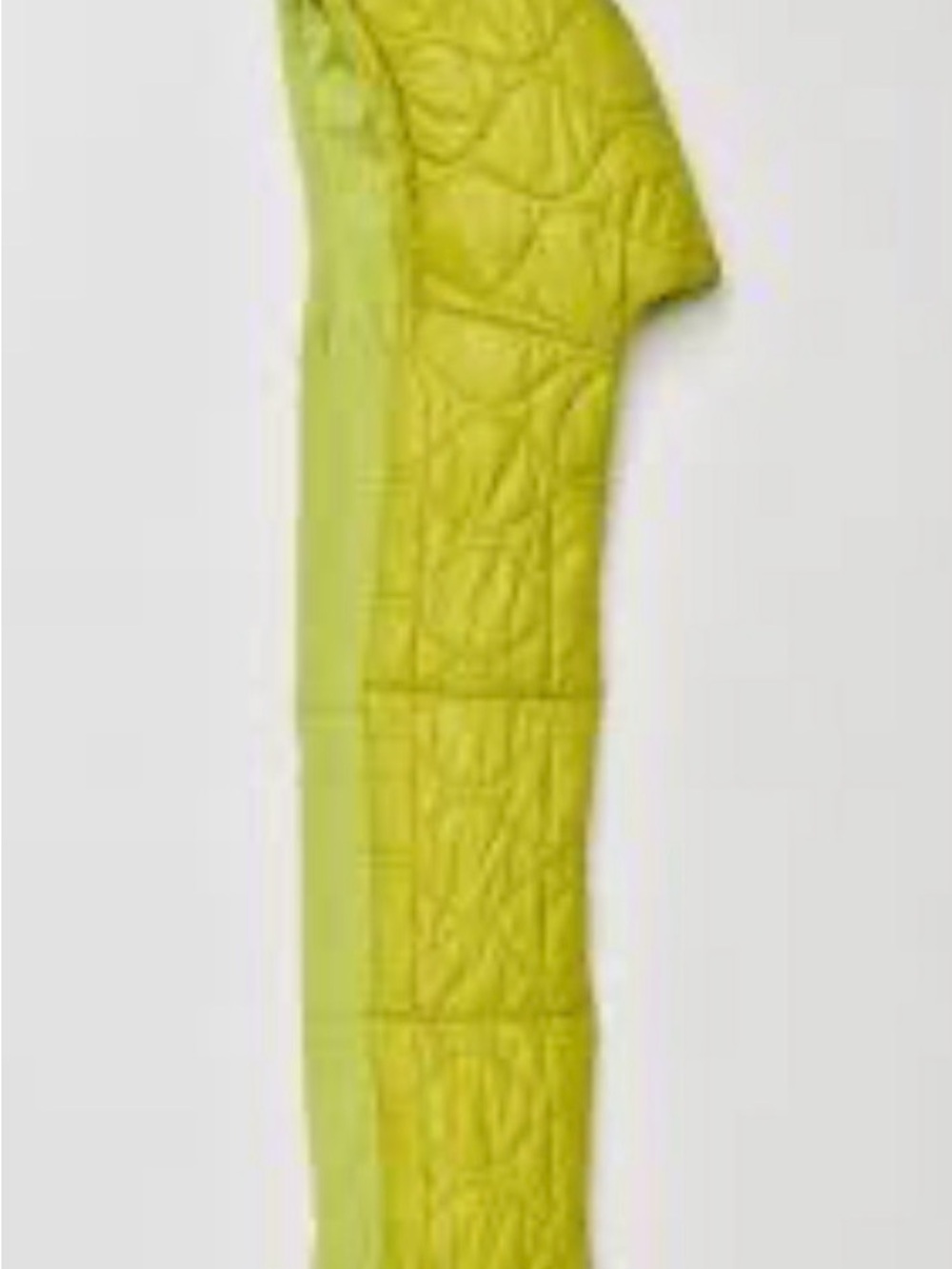 Free people quilted hat/scarf combo Quilted Lime Green nwt